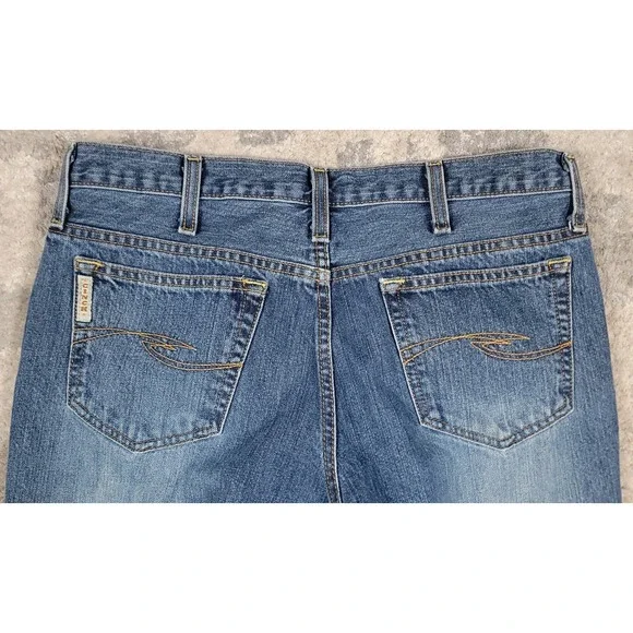 Cinch Up Men's Blue Relaxed Fit Denim Western Rodeo Logo Jeans Sz 33x36 - Picture 8 of 8